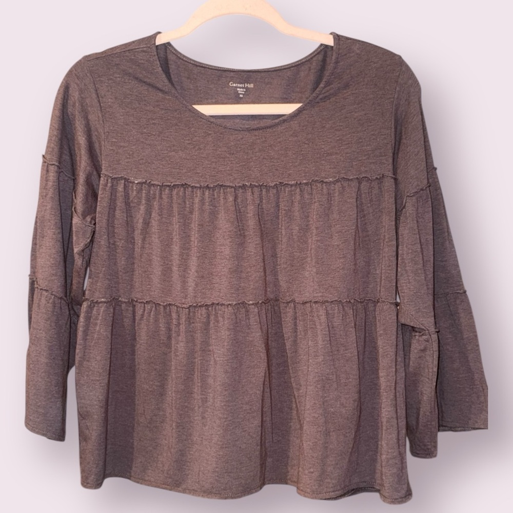 Tiered Knit Top | Garnet Hill
Size extra‎ small